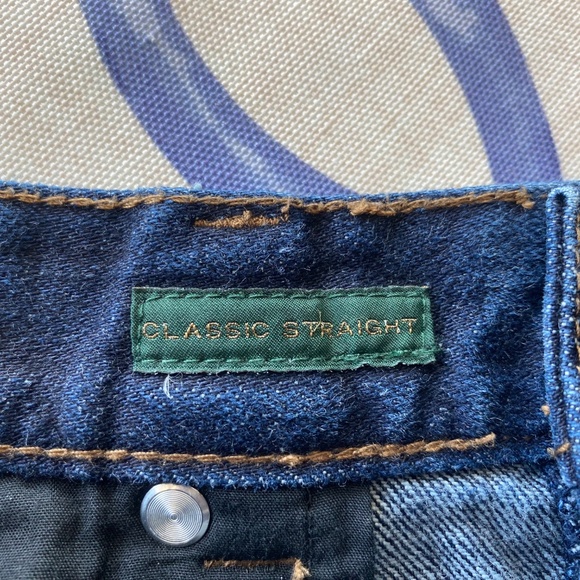 Ralph Lauren Blue Denim Jeans Size 14 Classic Straight  Worn 3 Times - Picture 6 of 8